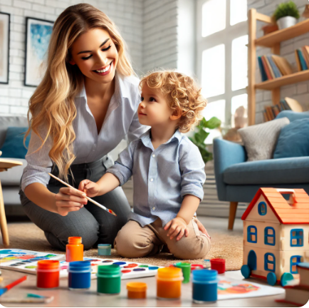 아이와 노는 사진