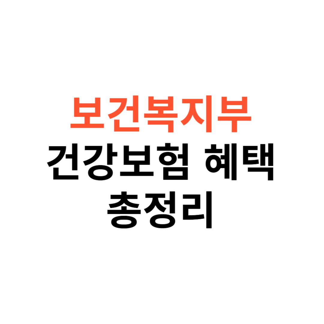 보건복지부 건강보험