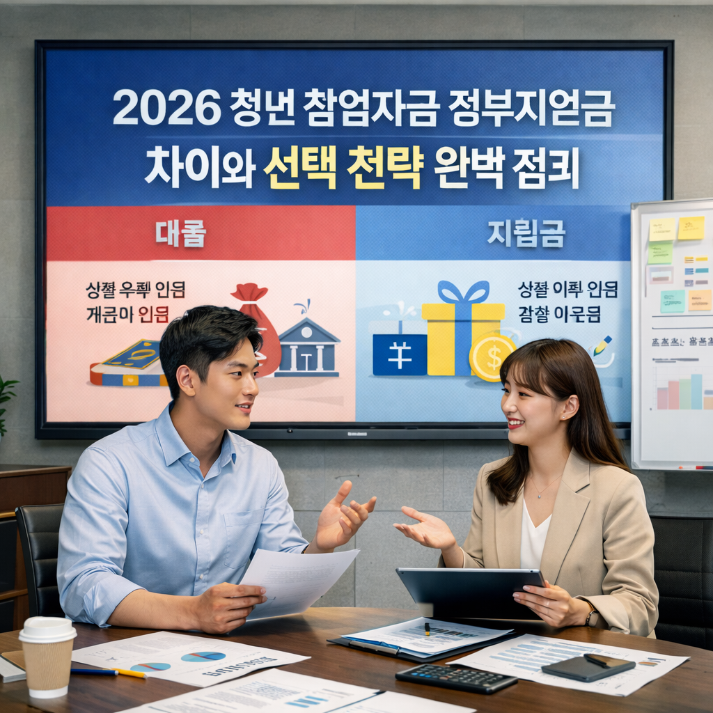 2026 청년 창업자금과 정부지원금 차이와 선택 전략 완벽 정리