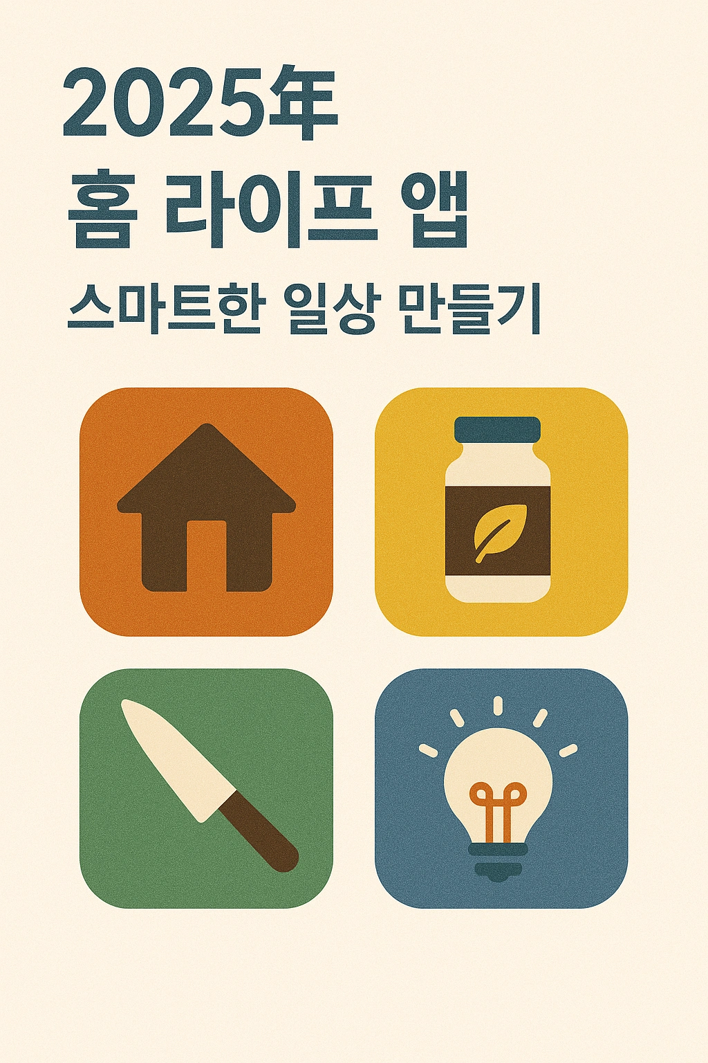2025년 홈 라이프 앱 가이드, 스마트한 일상 만들기