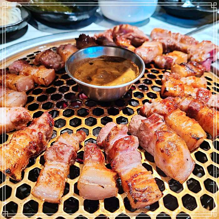 인천 송도 맛집 소고기 꽃등심, 새우살, 양념 갈비살