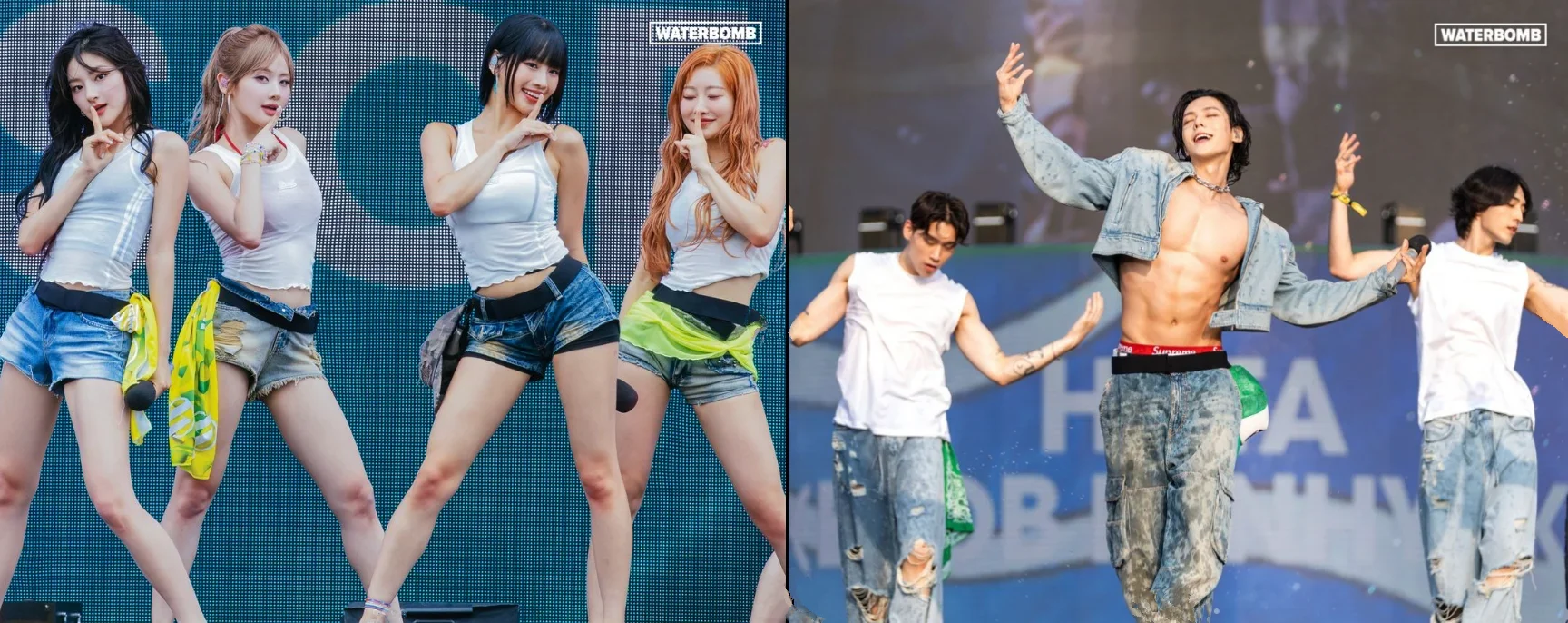 워터밤 복장 상하의