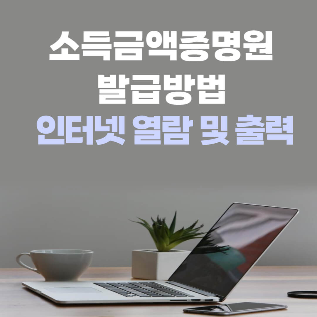 소득금액증명원발급방법인터넷열람