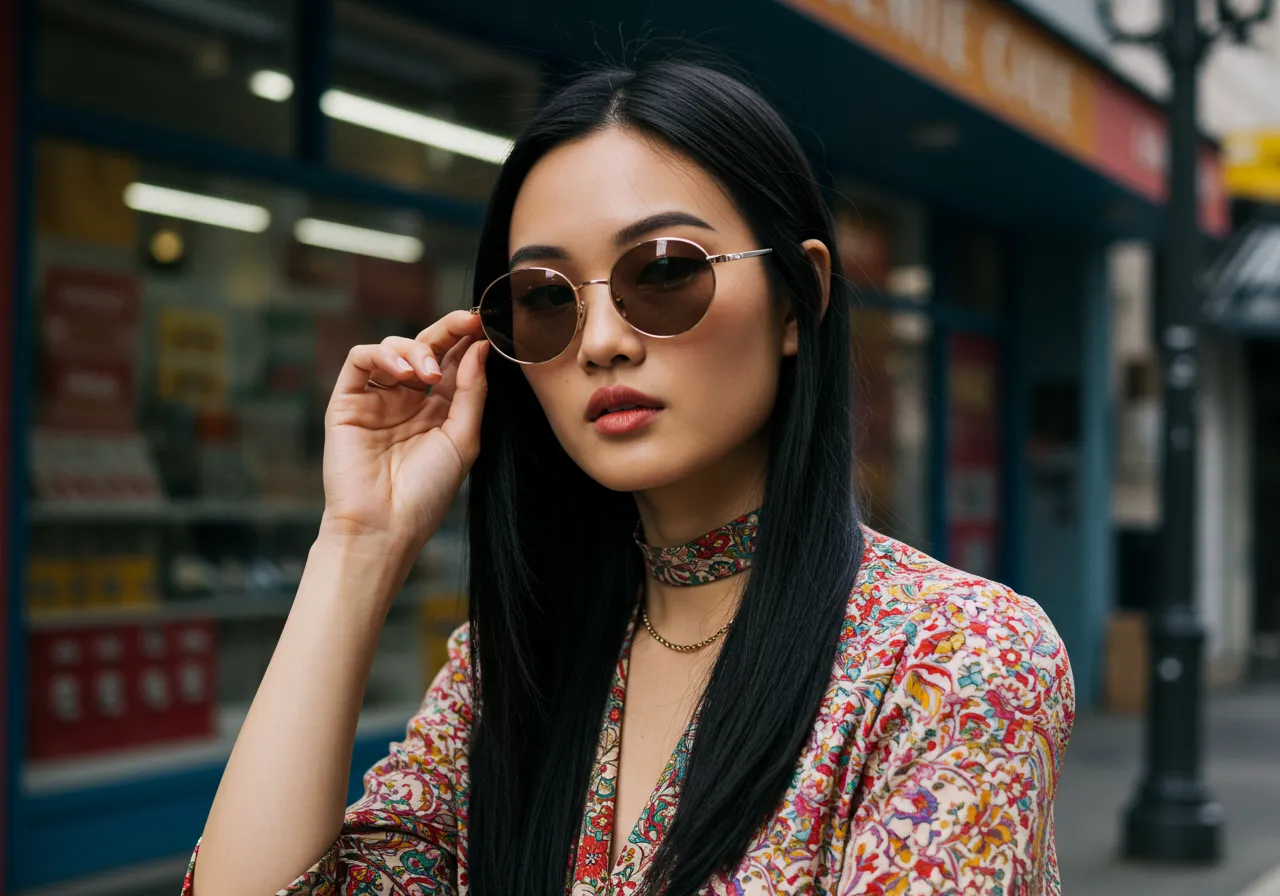패션 인플루언서 선글라스 활용법 따라하기