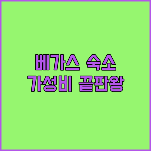 라스베이거스 호텔 추천 및 위치별 가..