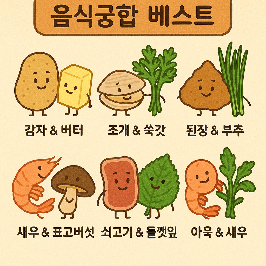 음식 궁합 BEST 6