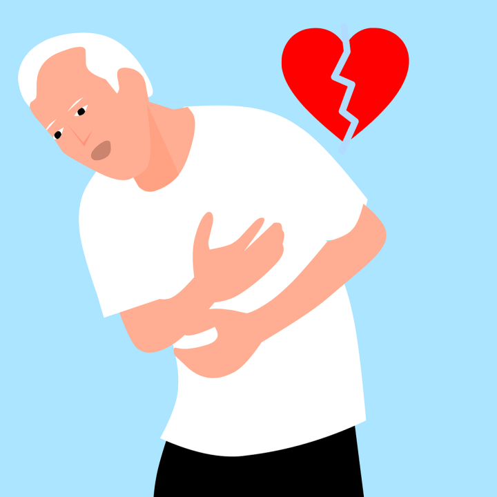 가슴의 통증 사진