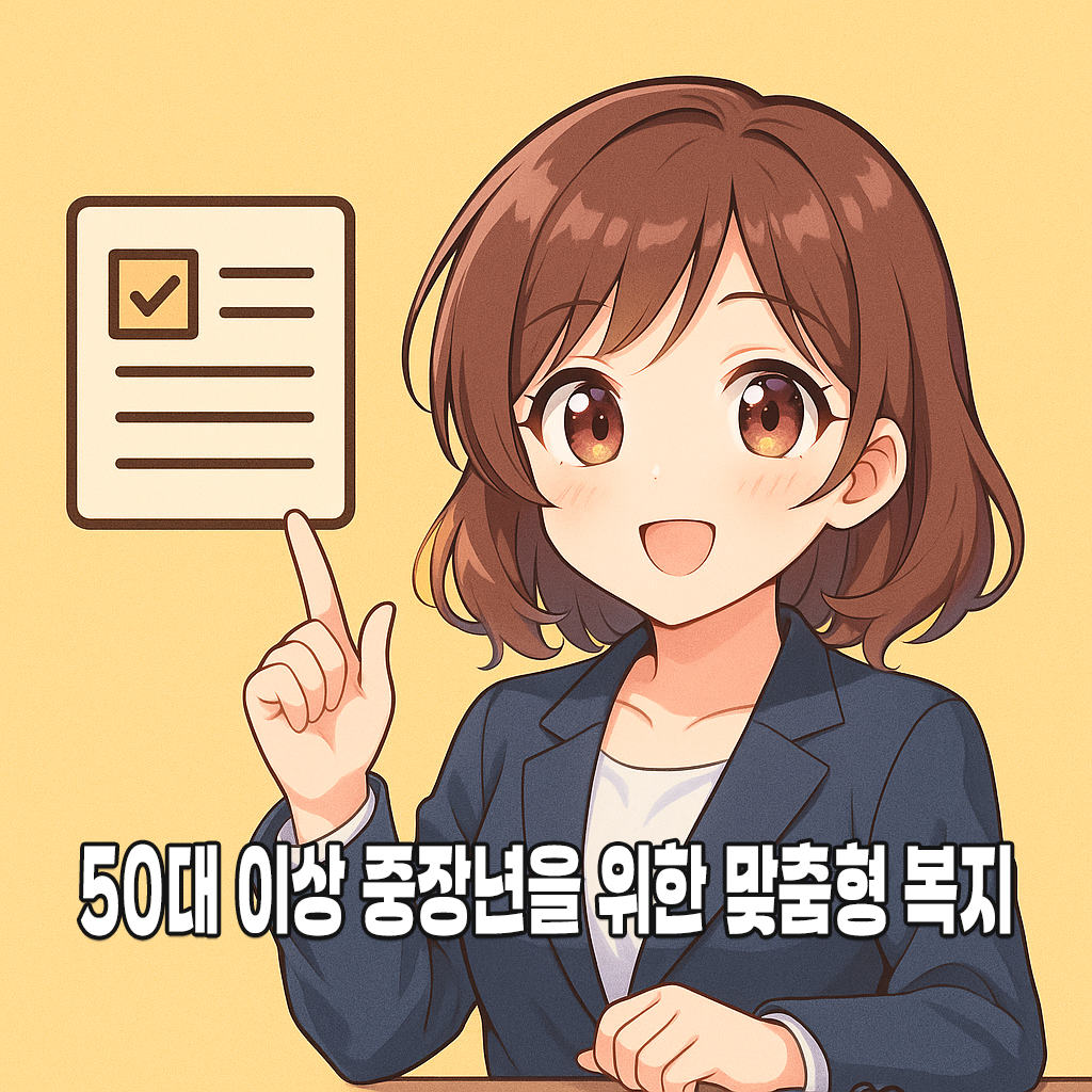 50대 이상 중장년을 위한 맞춤형 복지·취업 지원 제도 총정리