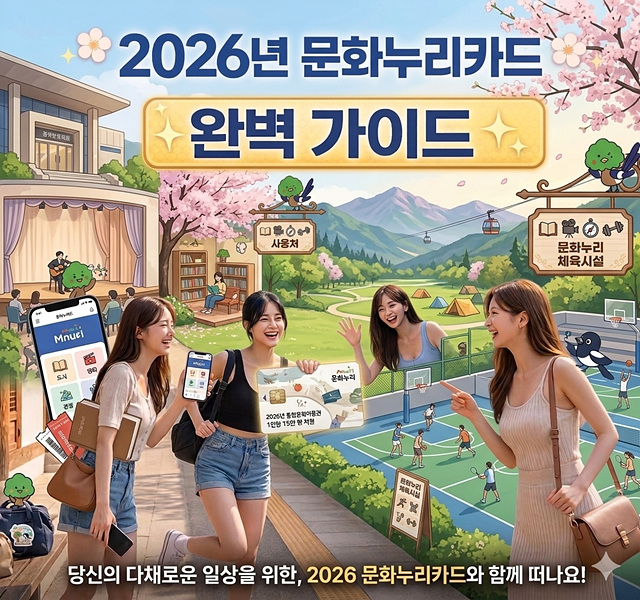 2026년 문화누리카드 신청방법 지원금까지 총정리! 조기마감 유의!