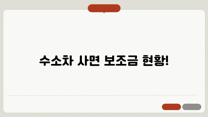 수소차 보조금 지원대상