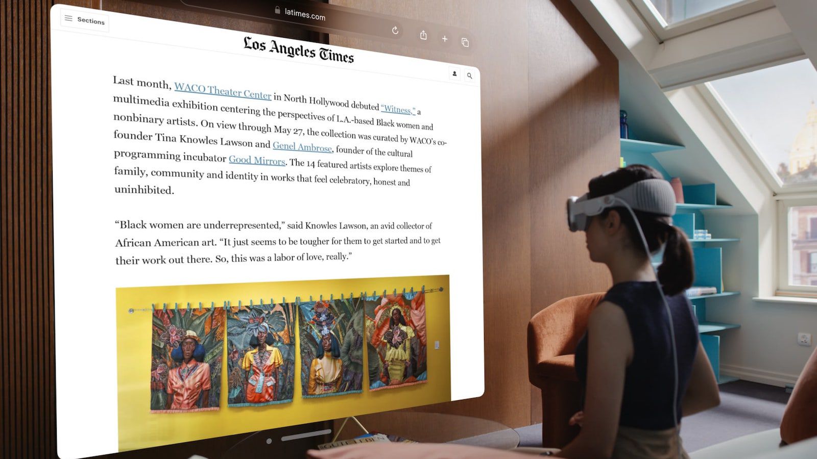 비전OS의 인터페이스와 컨트롤