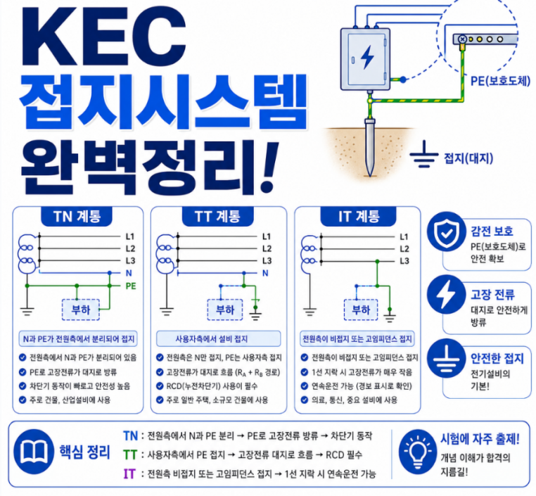 계통접지방식 종류별 핵심 정리