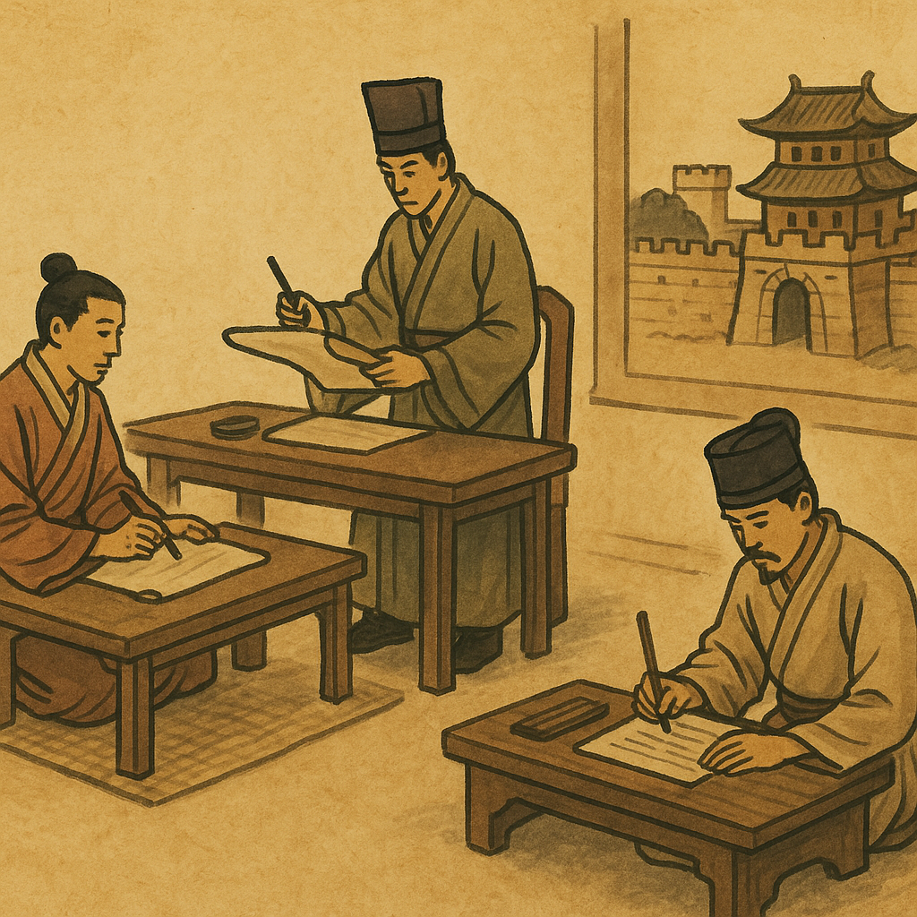 고구려의 교육 제도와 문관 조직 운영 관련 이미지