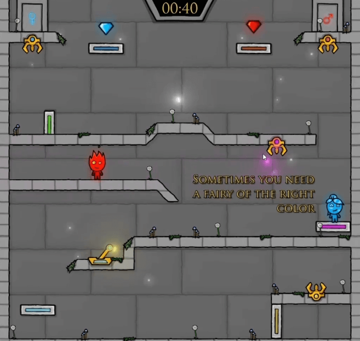 파이어보이-앤-워터걸-페어리테일즈-플레이-보라색-장치에-요정을-넣어-장치를-작동시키는-화면