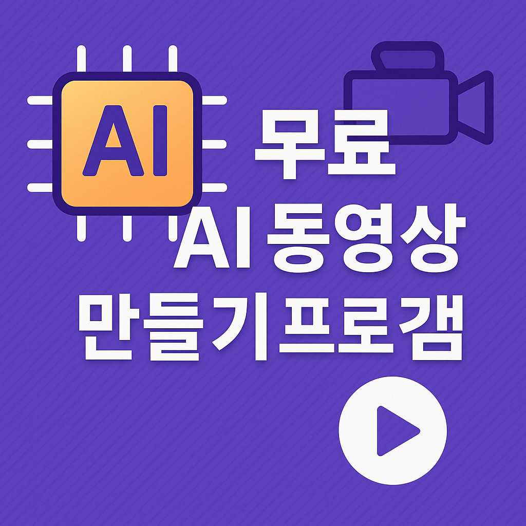 무료 AI 동영상 만들기 프로그램 관련 사진