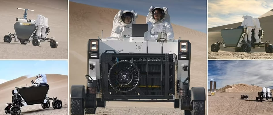 새로운 달 표면 주행 로봇...화성에서도 사용 가능 VIDEO: New interplanetary rover aimed at transporting cargo and astronauts