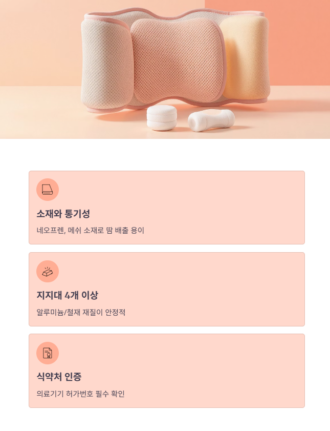 전문가 추천! 허리 복대 선택 시 핵심 기준