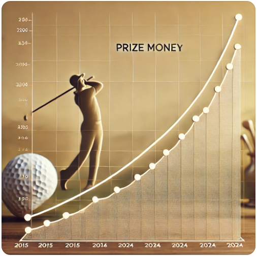 10년간 우승상금 상승 추이 그래프