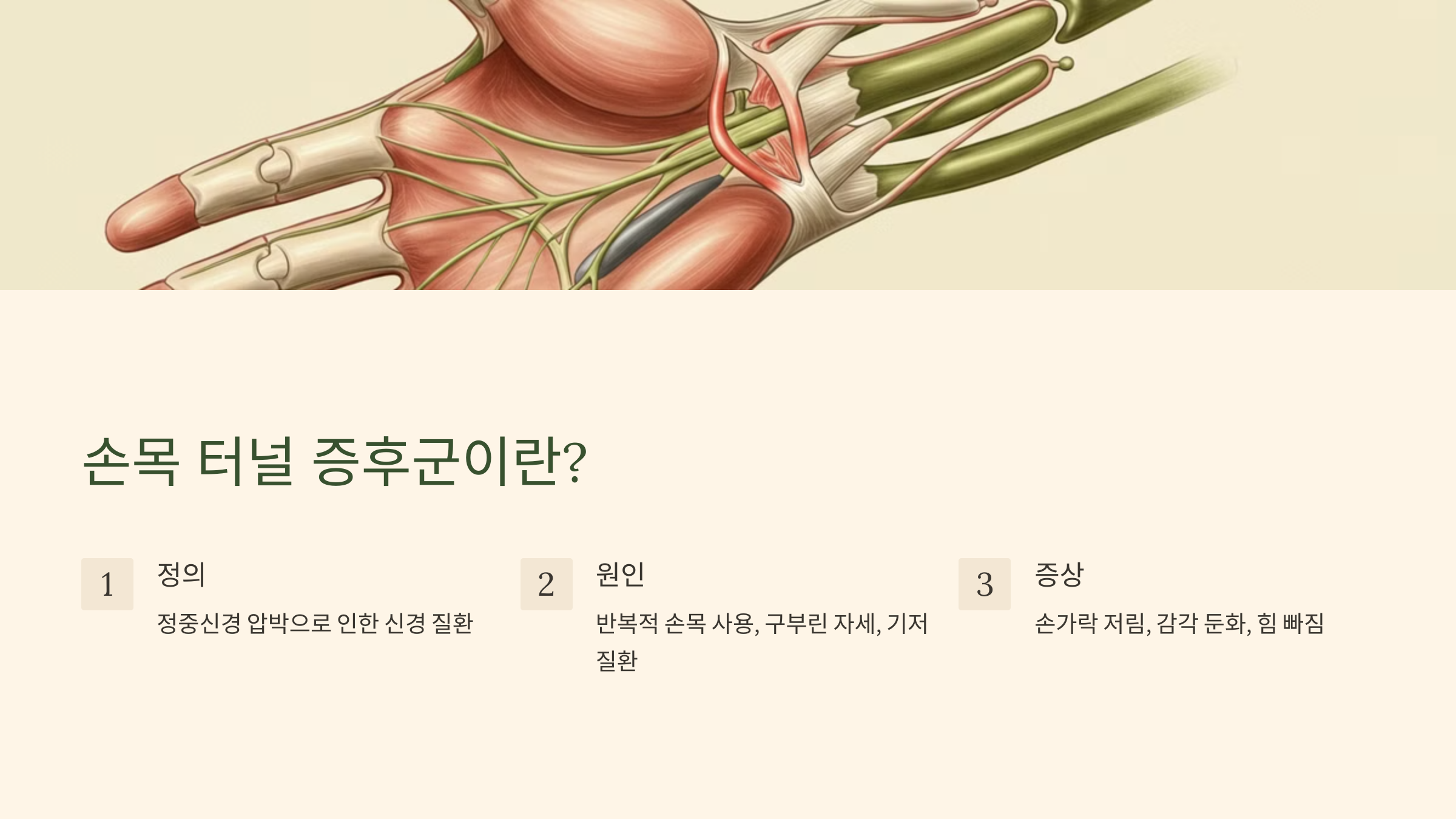 1. 손목 터널 증후군이란?