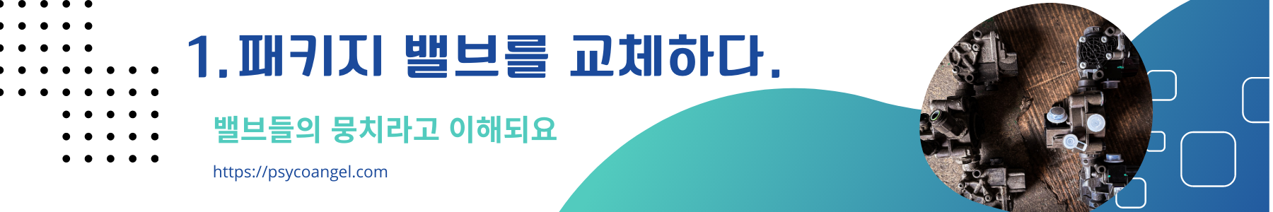 패키지 밸브를 교체하다.