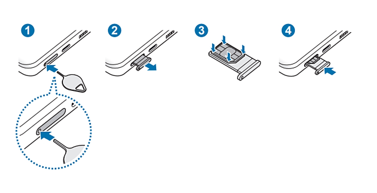 유심을 새로 장착한 뒤 통신 상태를 확인하는 테스트 상황