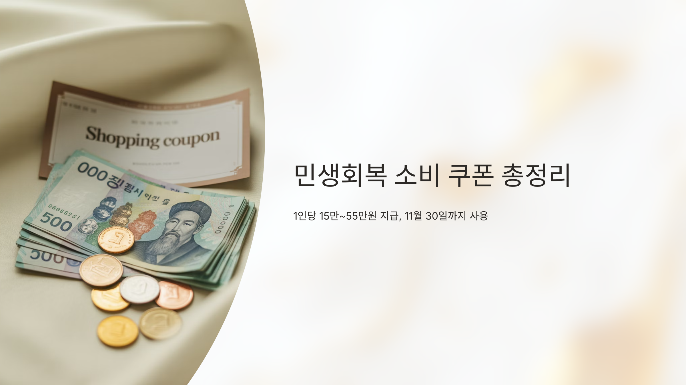 민생회복 소비 쿠폰 사용처
