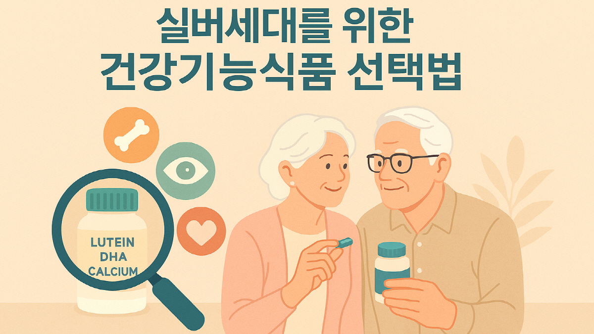 실버세대 건강기능식품 선택법