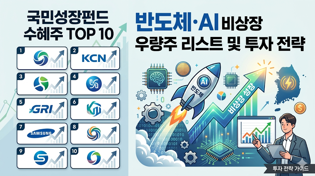 국민성장펀드 수혜주 TOP 10: 반도체·AI 비상장 우량주 리스트 및 투자 전략