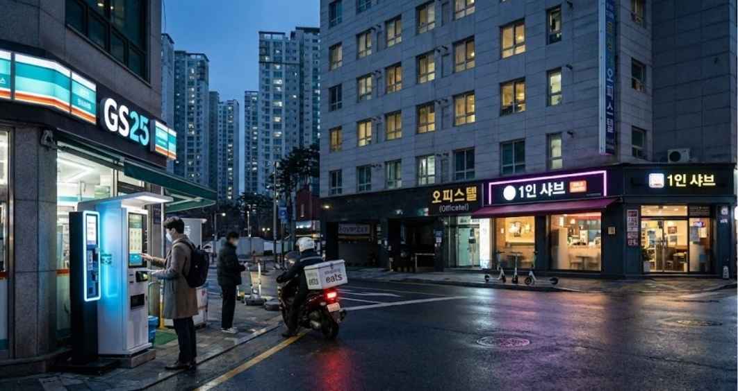 비혼자가 만든 도시의 풍경나홀로 도시인의 동선과 공간 구조