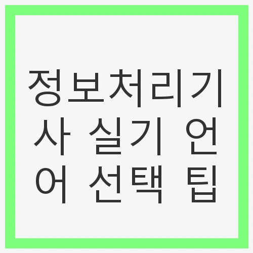 언어 선택의 중요성