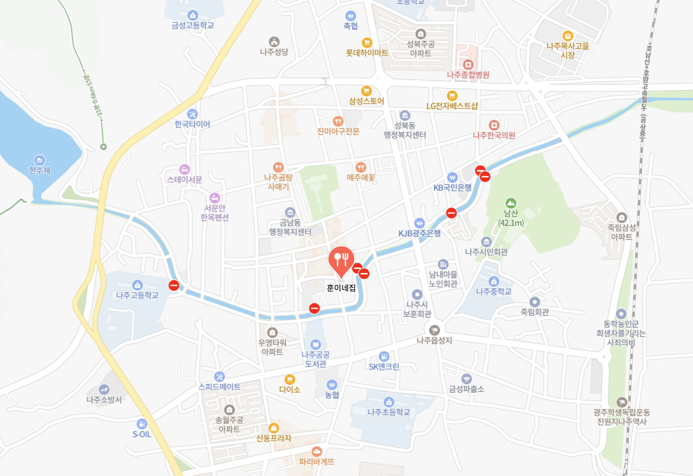 백반기행 나주 병어찜, 병어조림 위치 정보