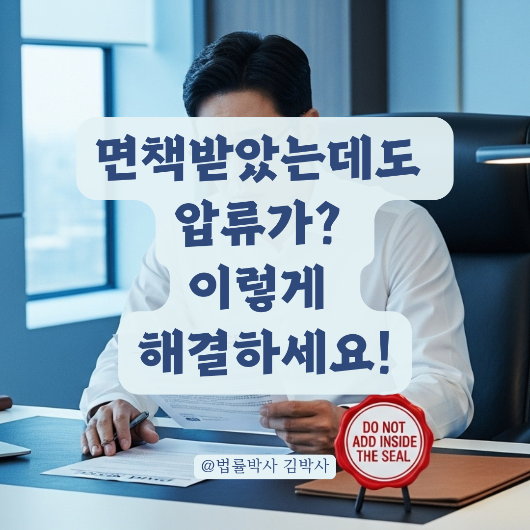 면책 결정받았는데 채권 추심이? 뒤늦게 알게 된 압류 해결 절차 총정리.