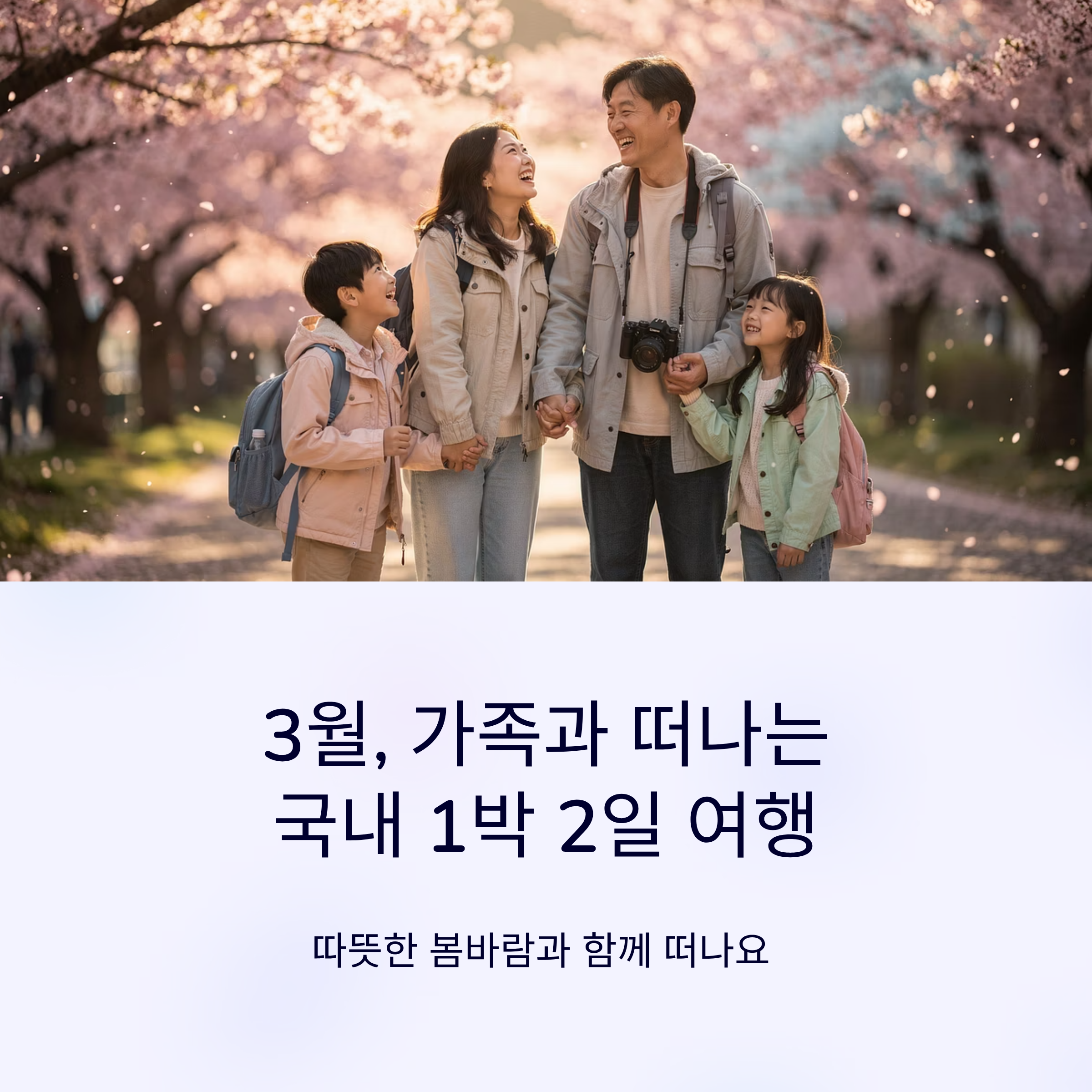가족과 함께하는 3월 국내 1박 2일 주말 여행지 추천
