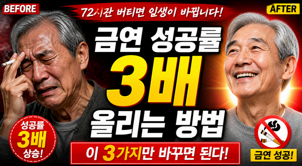 금연 성공률 3배 올리는 방법