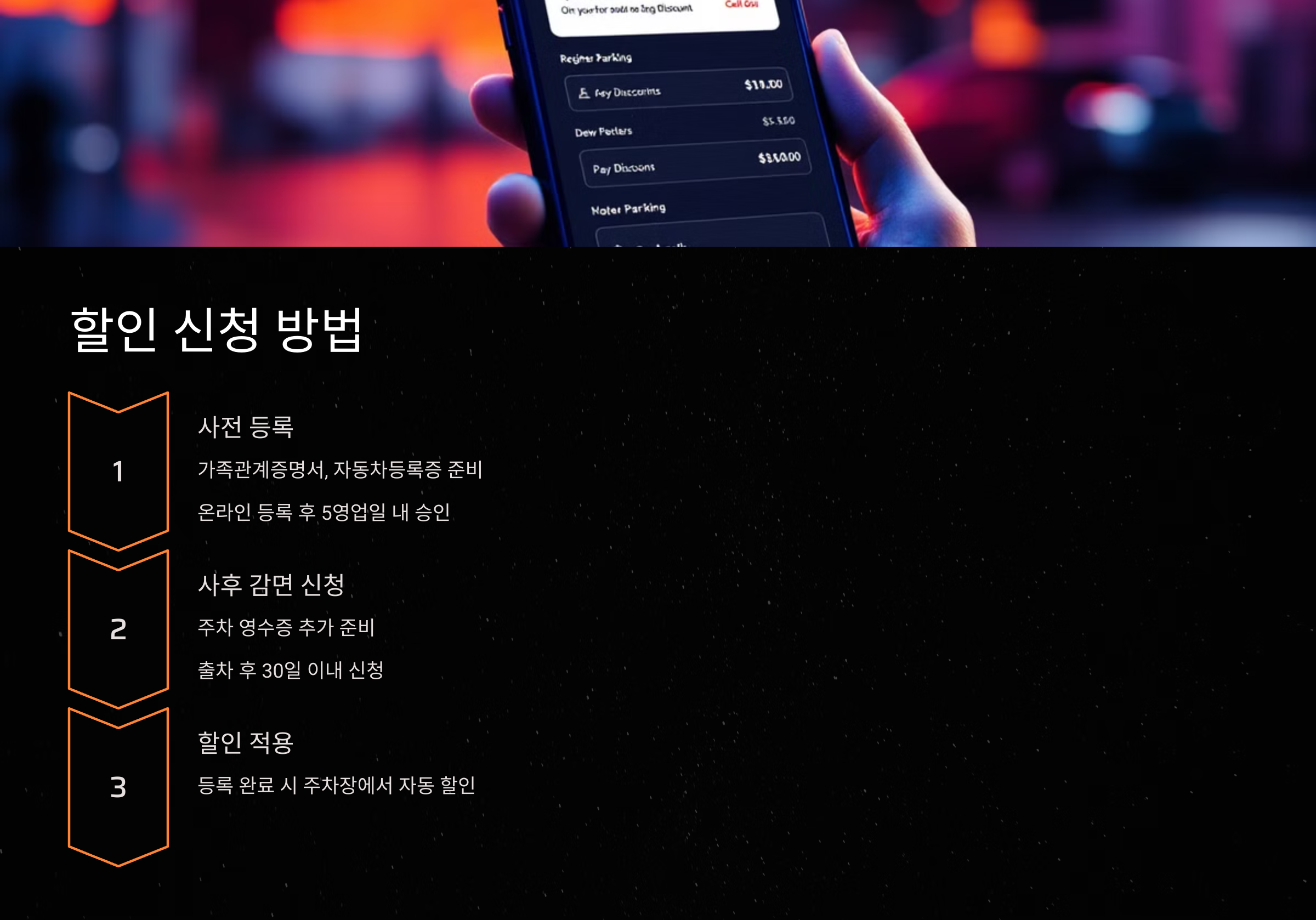 공항 주차요금 할인 신청 방법