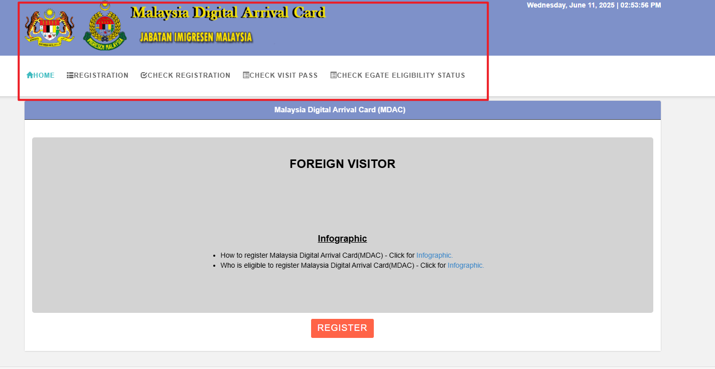말레이시아 입국신고서 작성법