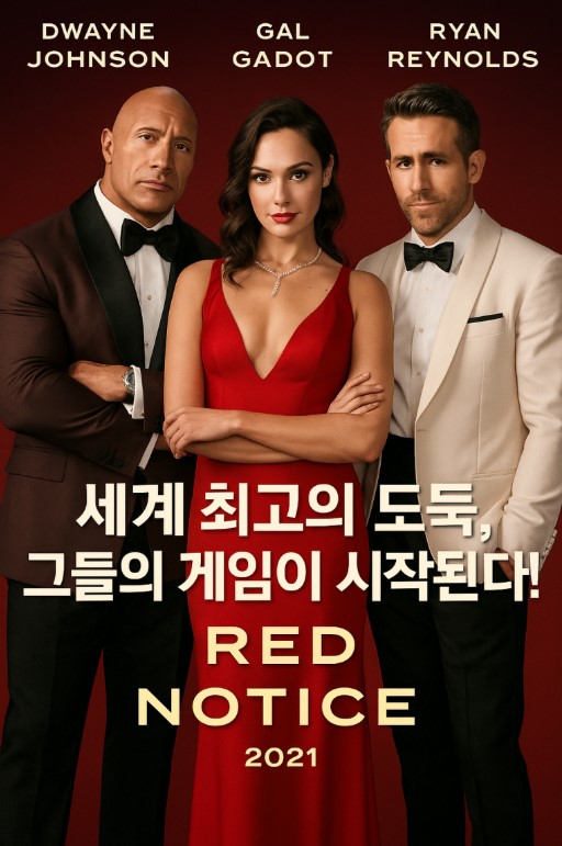 넷플릭스 영화 레드 노티스 포스터