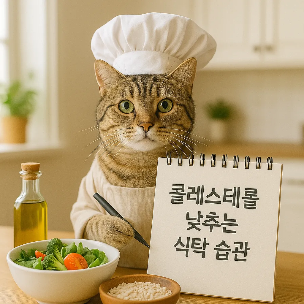 매일 식탁에서 콜레스테롤 쑥 내려가는 간단한 습관