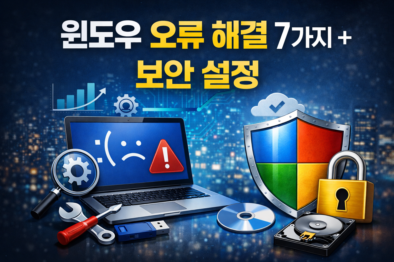 윈도우 오류 해결 7가지 + 보안 설정