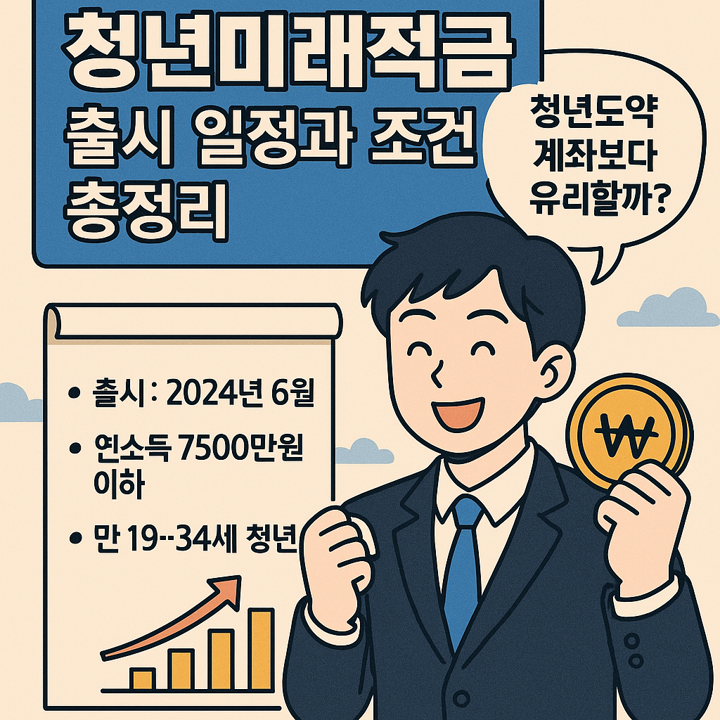 청년미래적금 출시 일정과 조건 총정리: 청년도약계좌보다 유리할까?