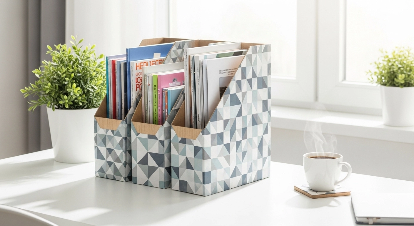 다 먹은 시리얼 박스, 버리지 마세요! 3분 만에 '북유럽풍 파일 꽂이(서류함)' 만드는 법