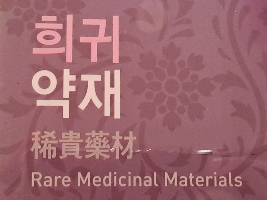 희귀약재-전시