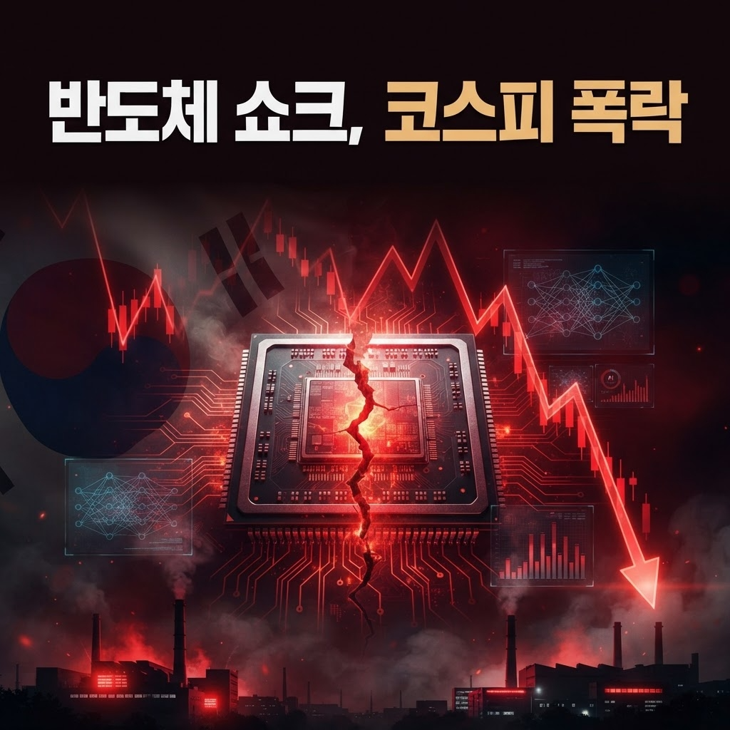 반도체 쇼크 코스피 폭락 이미지