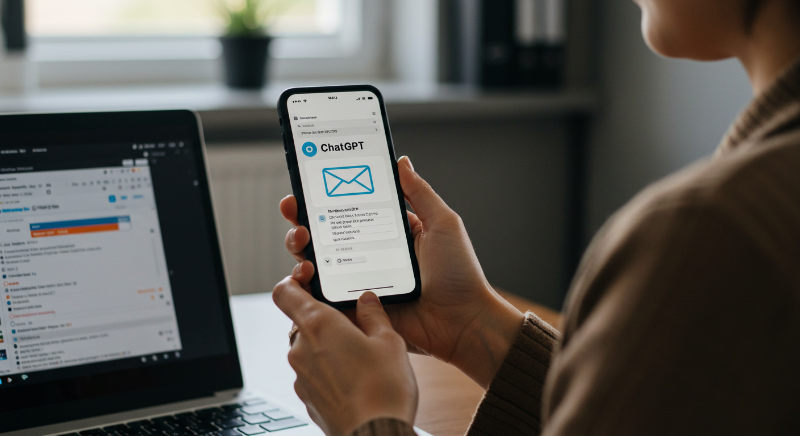 챗GPT가 까다로운 이메일 작성하는 모습3