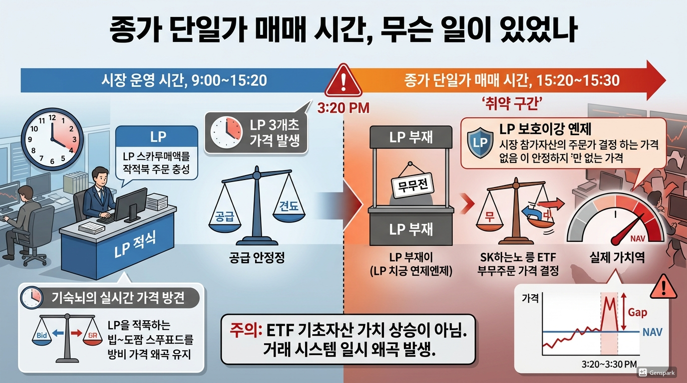 동시호가 시간에 무슨 일이 있었나