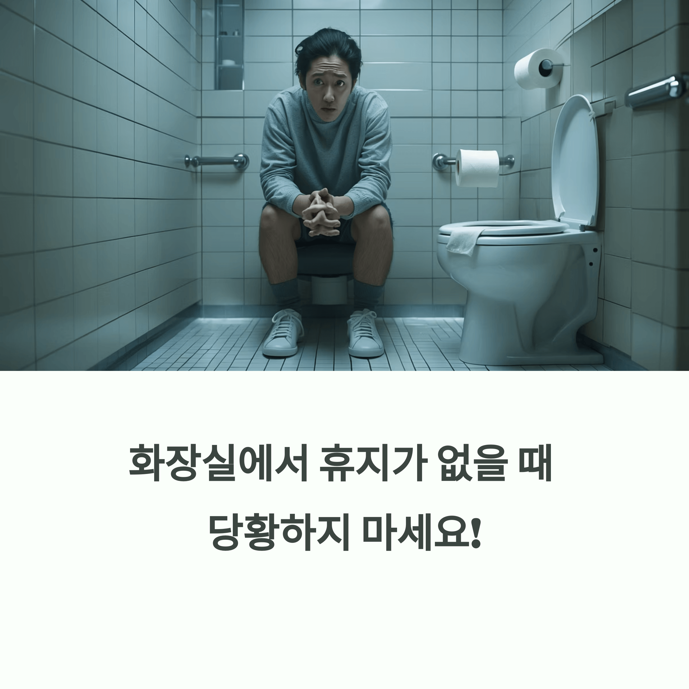 화장실 휴지 없을 때 대처방법