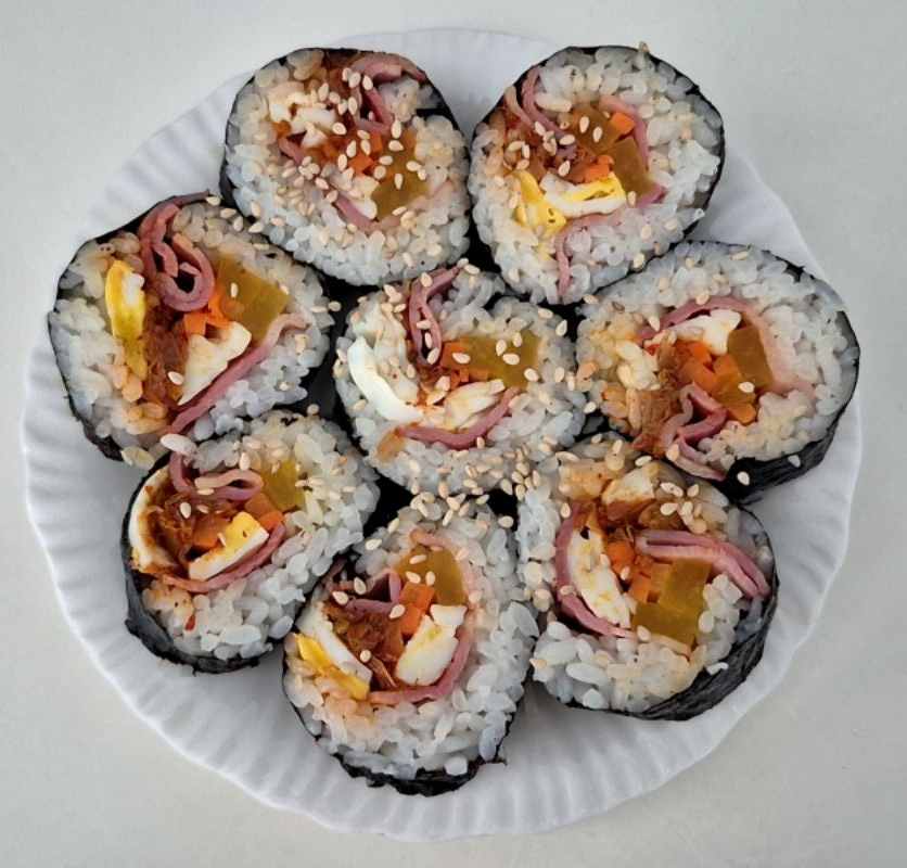김밥 썰기