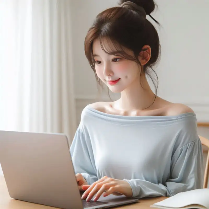 취소표-풀리는-시간을-알아보는-여성의-모습