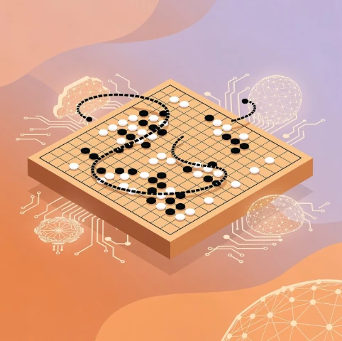 Tensor Processing Unit 예시 바둑판 일러스트 이미지