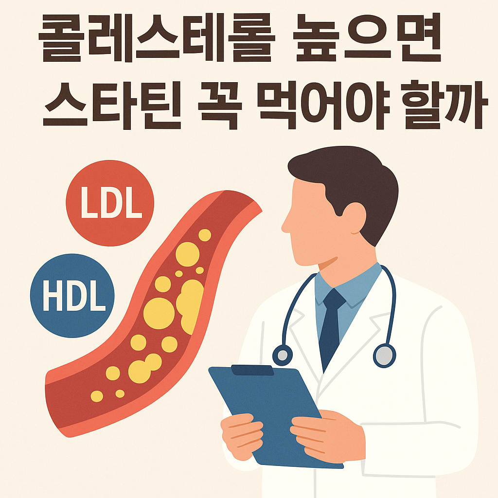 콜레스테롤 높으면 스타틴
